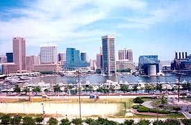 [photo, Baltimore skyline (from Federal Hill Park), Baltimore, Maryland]